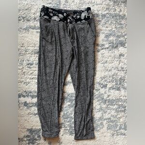 lululemon athletica Black and White Patterned Pants